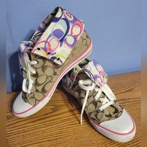 Coach Bonney Poppy High Top Shoes